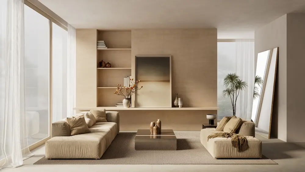 salon en bois